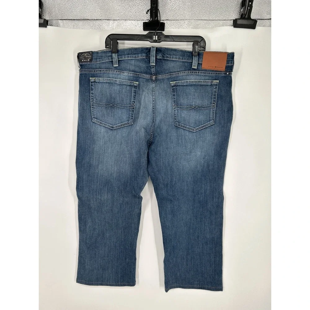 Lucky‎ Brand 181 Jeans Men 44x30 Dark Wash Blue Relaxed Fit Straight Leg Denim